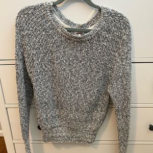 Free people black and white knit sweater. Size small.